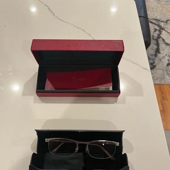 Cartier Silver Unisex Glasses - Picture 6 of 9